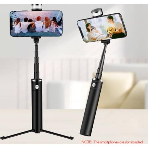 2-in-1 Multifunction Selfie Stick Tripod Stand with Phone Holder Remote Shutter LED Light for Selfie Live Streaming Video Record