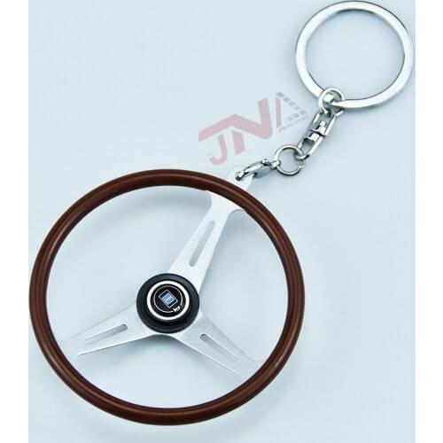 5 PCs JNA Fashion Racing Car Steering Wheel Keychain Keyring Car Auto Accessories