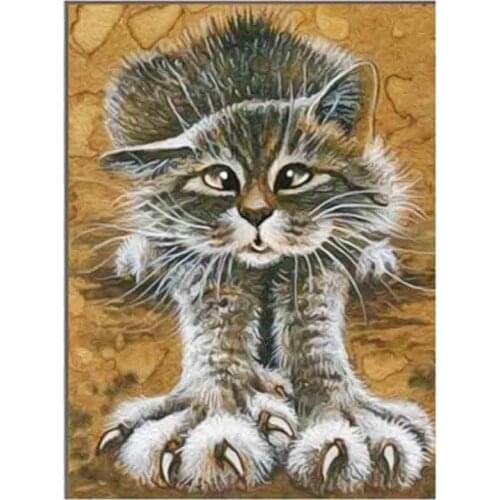 Full Square/Round Drill DIY Diamond Painting "Cat claw" Embroidery Cross Stitch Rhinestones Home Decor