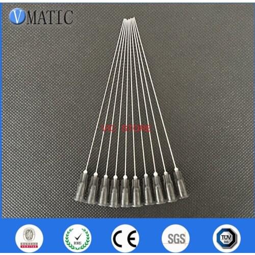 Free Shipping Quality 22G Blunt Tip Needle 10cm Long Liquid Dispenser Adhesive Glue Ink Refilling 100mm Length Dispensing Needle