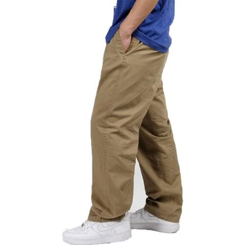 Size xl-6xl (waist 130cm) New thin casual pants men loose big yards mens overalls lard-bucket pantses 2226