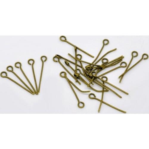 DoreenBeads 600PCs Ancient Bronze Eye Pins 24x0.7mm(21 gauge) (B01741) yiwu