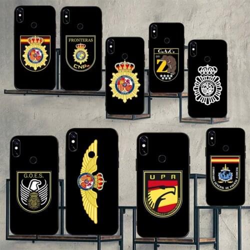Spain National Police logo Phone Case For Xiaomi Redmi note 7 8 9 pro 8T 9S Mi Note 10 Lite pro