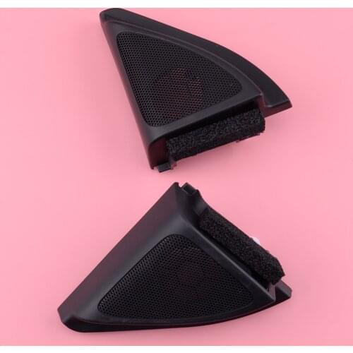 1 Pair Black Front Door Speaker Tweeter Triangle Cover Trim Panel Fit for Toyota Corolla 2006 2007 2008 2009 2010 2011 2012 2013