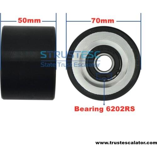 Escalator Aluminum Handrail Support Roller Use for LG-Sigma 70*50*6202RS 1 Pack=10 Pieces