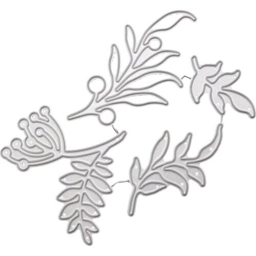 Leaf Metal Cutting Dies Stencil DIY Scrapbooking Album Stamp Paper Card Embossing Craft Decor--S01