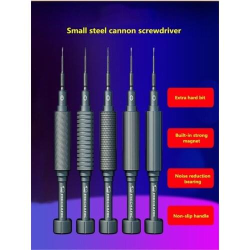 MECHANIC Mini Series Screwdriver Strong Magnetic Head 360 Degree Rotating Bearing Mobile Phone Glasses Clock Repair Special