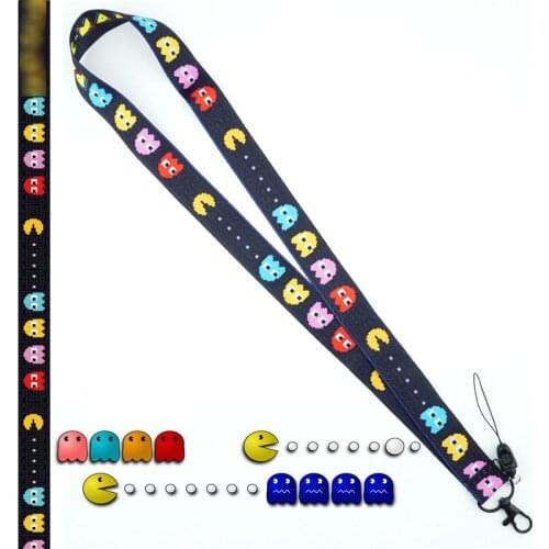 Cute classic game Neck Strap Lanyard Mobile Phone Strap ID Badge Holder Rope Key Chain Key rings cosplay Accessories 1009