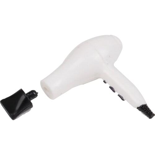 Dollhouse Miniature Comb Mirror Hair Dryer Sets 1/12 Doll House Mini Bathroom Micro Landscape Decor Furniture Accessory