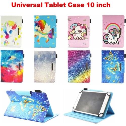 Cartoon Panda Unicorn Universal Tablet Case For 9.7 inch 10 inch Flip Stand Magnetic Cover Sleeve Funda Tablet 10.1 Universal