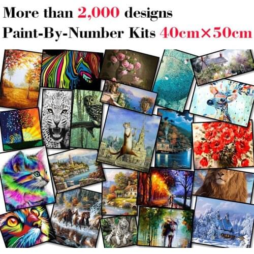 Mileelife Paintting By Numbers for Kids Adults DIY Beginner Oil Painting Kit Home Decoration