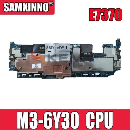 Original Laptop motherboard For DELL Latitude 7370 E7370 Core M3-6Y30 SR2EN Mainboard CN-08M2R5 08M2R5 LA-D312P