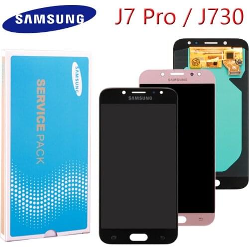 ORIGINAL 5.5" OLED/AMOLED Display For SAMSUNG Galaxy J7 Pro LCD J7 2017 J730 J730F LCD Digitizer Assembly Replacement Parts