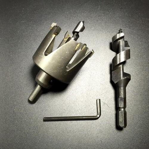 Wooden gate ball keyhole hole opener, door lock installation, wood door drill bit, TCT lock maker bit