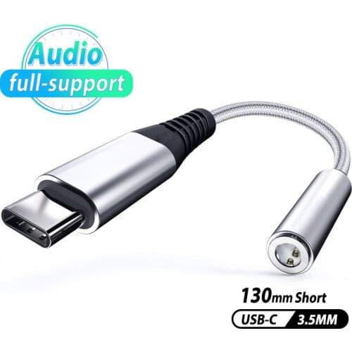 Type C 3.5 Jack Earphone USB C to 3.5mm AUX Headphones Adapter Audio cable For Huawei V30 mate 20 P30 pro Xiaomi Mi 10 9