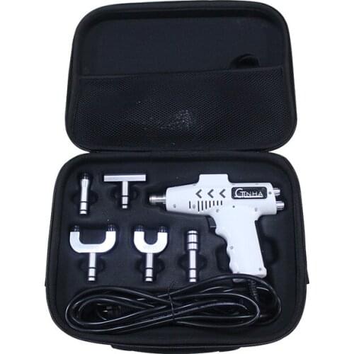 Adjustable Spine Chiropractic Instrument 4 Level 10 Heads Electric Bone Correction Gun Activator Cervical Therapy Massager