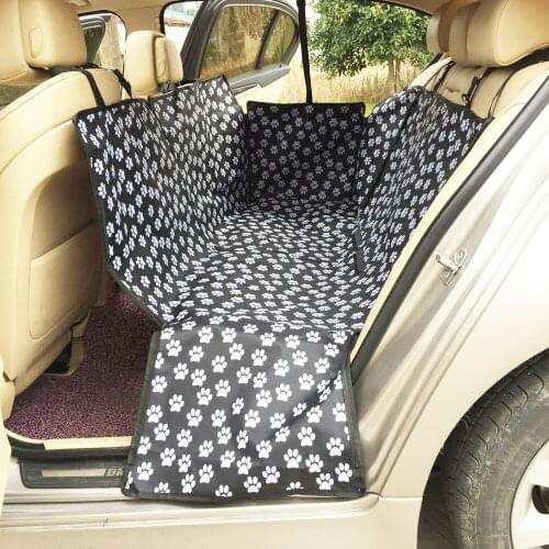 Paw Dog Carriers Waterproof Rear Back Pet Dog Car Seat Cover Mats Hammock Protector With Safety Belt transportin perro