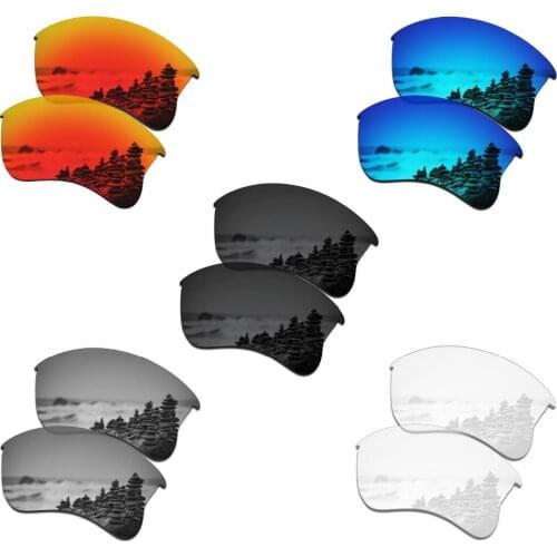 SmartVLT 5 Pairs Polarized Sunglasses Replacement Lenses for Oakley Flak Jacket XLJ - 5 Colors
