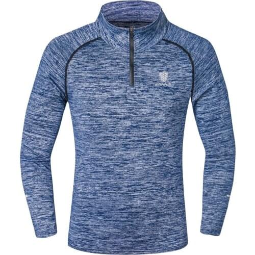 Sport Men Quick Dry Long Sleeve Sport Top Sportswear Male Fitness Outdoor Running Compression Clothing Training Shirt