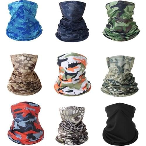 Outdoor Balaclava Bandana Uv Protection Cover Scarf Headband Camouflage Tactical Neck Gaiter Face Shield Cycling Hunting Mask