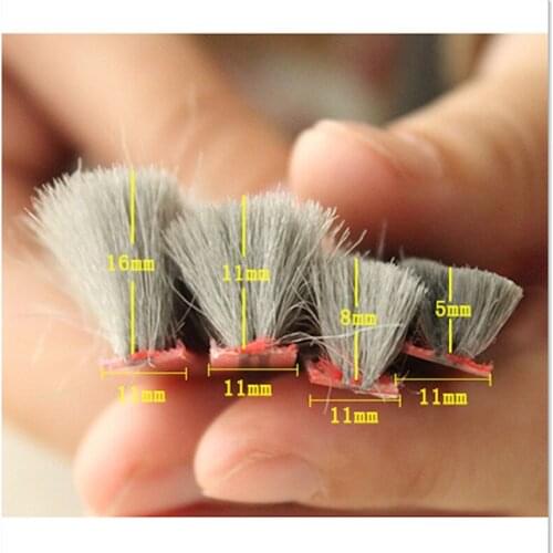 Door Window Weather Strip Pile Seals Brush 11mm 11x5mm 11x6mm 11x8mm 11x9mm 11x10mm 11x11mm 11x12mm 11x16mm 10m Gray Black