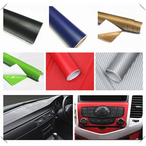127cmx10cm car carbon fiber film waterproof DIY decoration for Chevrolet Trailblazer Onix Tru Orlando Code Captiva Aveo Sail