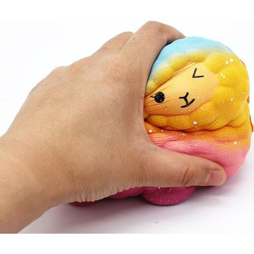 1Pc Animal Soft Alpaca Cute Sheep Toys Adult Stress Relief Squeeze Jumbo Slow Rising Anti Strees Toy PU Foam Kids Funny Gifts
