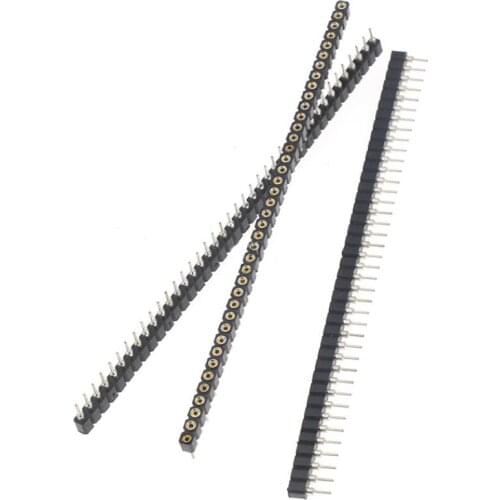 10pcs 1X40PIN 2.54MM 1x40 Pin 2.54 Round Female Pin Header connector