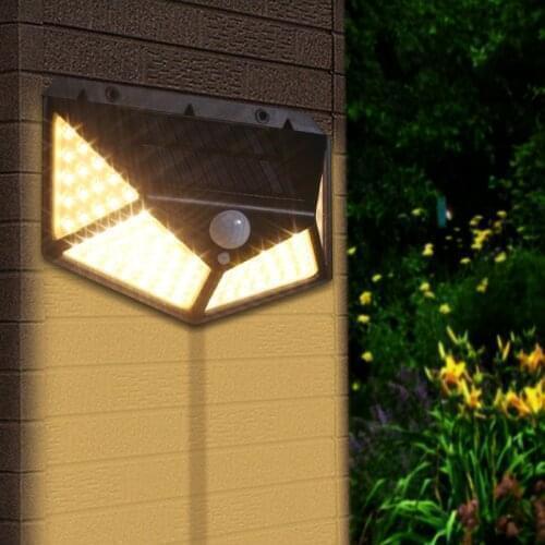 100 Led Solar Light Outdoor Solar Lamp IP65 PIR Motion Sensor Lampara Solar Lighting Garden Street porch Path Decoration Lights