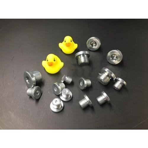 2Pcs M8 M10 M12 M14 Galvanized Allen inner hexagon Flange surface Belt edge Pipe plug hex bolt Length 1mm-1.5mm