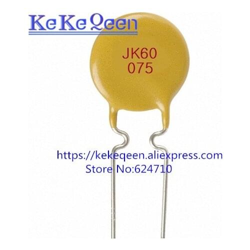 50PCS/LOT Self Recovery Fuse PPTC JK60-075 60V 60V 750MA 0.75A PTC Original Authentic