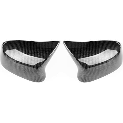 Car styling Car Mirror Side Rearview Mirror Cap Cover Housing Carbon Fiber Style Fit for X5 F15/X6 F16 2014‑2018 car