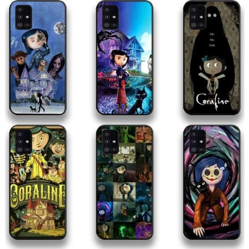 Cartoon Coraline Phone Case For Samsung Galaxy A21S A01 A11 A31 A81 A10 A20E A30 A40 A50 A70 A80 A71 A51
