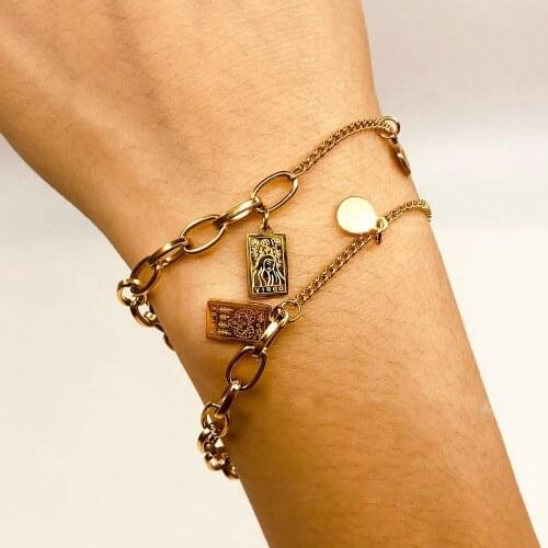 GEMKNIGHT Bracelets With Charms