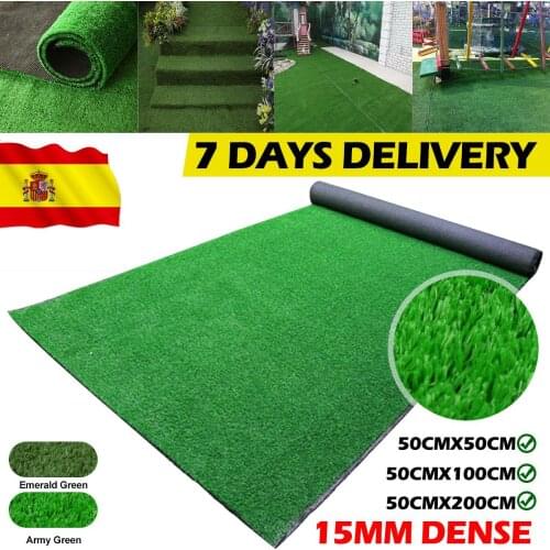 15MM Artificial Lawn Grass Green Turf Carpets Garden Ornament DIY Craft Artificial Fake Grass Mat For Wedding Party Decoration