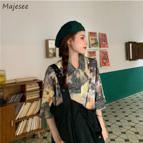 Short Set Women Harajuku T-shirts Print BF Streetwear Black Loose Cozy High Waist All Match Preppy Summer Classic Outwear Chic