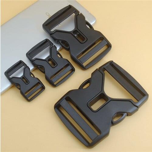 Meetee 2/5pcs ID20-50mm Plastic Release Buckle Backpack Strap Adjust Buckles DIY Webbing Clip Hook Belt Clasp Luggage Accessory