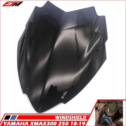 Motorcycle Sports Windshield WindScreen Visor Viser Fits For XMAX300 XMAX250 XMAX 250 300 2018-2019 Double Bubble
