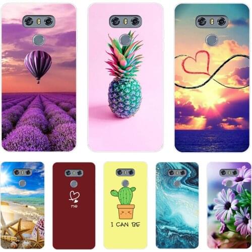 Soft Phone Case For LG G6 Silicone Case Cute Cartoon Back Cover For LG G6 G 6 G600 H870 H871 H872 H873 Case Full Bumper Coque