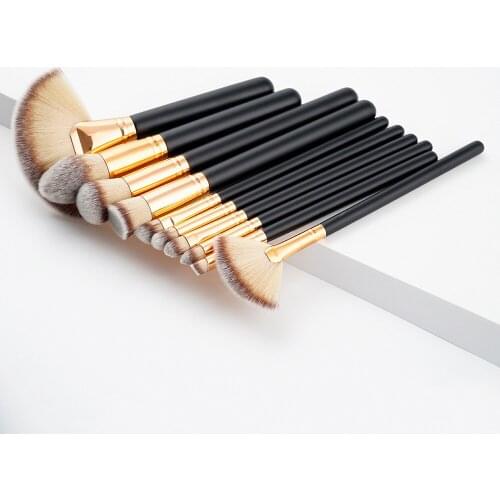 2018 new Professional 10pcs/set Make up Brushes for Face Makeup Foundation Powder Eyeshadow Brushes H0053