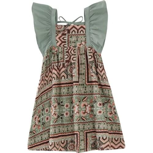 Girls dress summer children clothing kids baby strap princess dresses fashion flower garment party costume casual dress