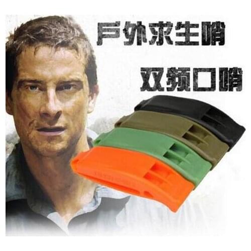 Party Favors Training Best price Outdoor whistle Lifesaving Dual whistle Spot goods emergency whistle rescue