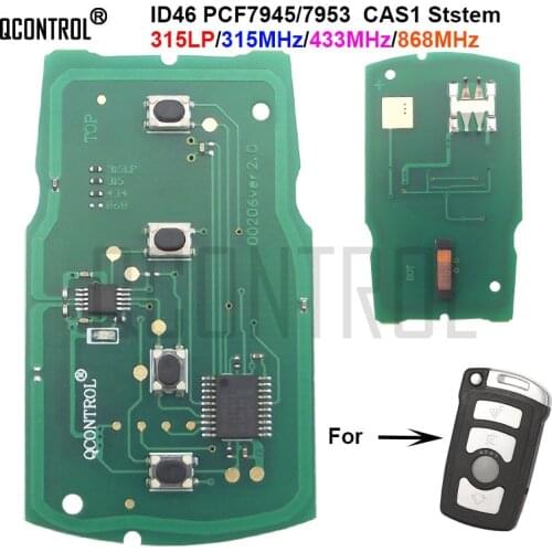 QCONTROL Car Remote Control Smart Key Circuit Board for BMW 7 Series E65 E66 E67 E68 745i 750i PCF7944 CAS1