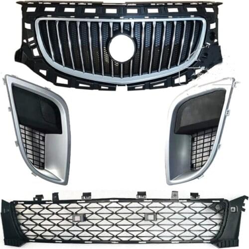 Eosuns Front Bumper Grill for Buick Regal Opel Insignia GS 2009-2016 Radiator grille, Fog Lamp Frame Cover