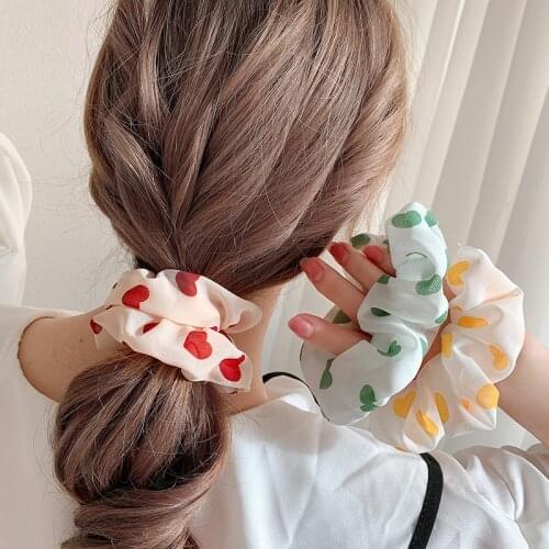 Summer Daisy Flower Women Girls Elastic Hair Rubber Bands Accessories Scrunchies Headwear Hair Tie Ring Rope Holder Headdress