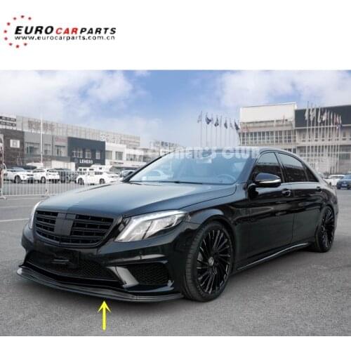 S63 front lip fit for MB S-class W222 S63 W222 S65 to Kohlenstoff carbon fiber front lip for S63/ S65