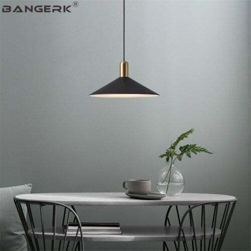 Nordic Design LED Pendant Light Modern Loft Style Black Gold Iron Single Head Hanging Lamp Home Decor Indoor Lighting Droplight