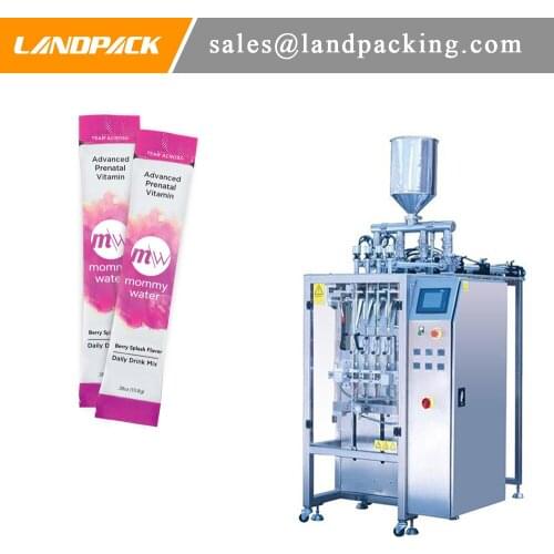 Vitamin Water Multi Lane Stick Packing Machine Vitamin Drink Automatic Vertical Form Fill Seal Machine Practical