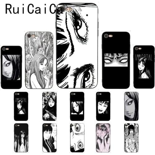 Japanese horror comic Tomie Custom eyes Pattern TPU Soft Phone Case for iPhone 8 7 6 6S 5 5S SE2 XR X XS 11 Pro MAX
