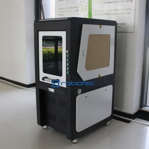 Closed Type Mini Metal Laser Engraving Machine 50w 100w Raycus Fiber Laser Marker Laser Engraver For Small Business